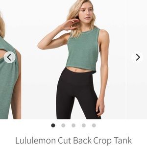 Lululemon Cut Back Crop Tank